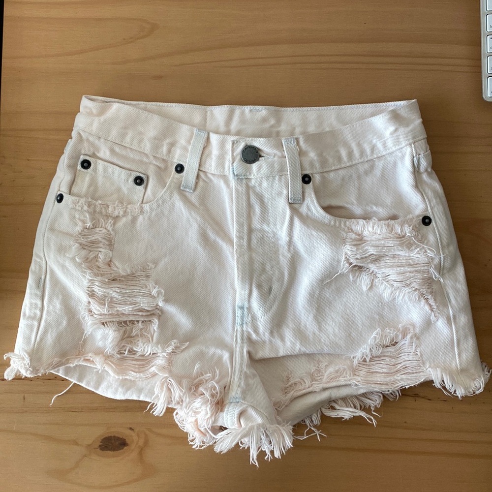Carmar Denim High Rise Short - Pale Pink Sz 25